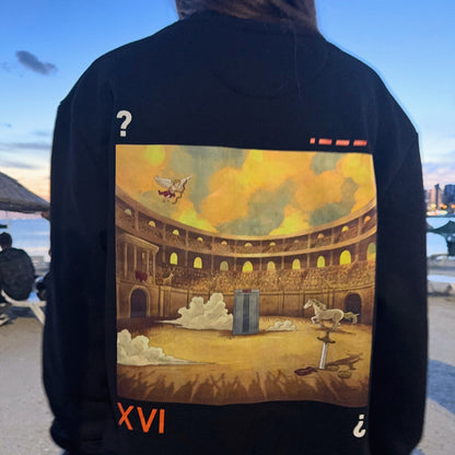Pamuklu Sweatshirt | • – – – – /  XVI