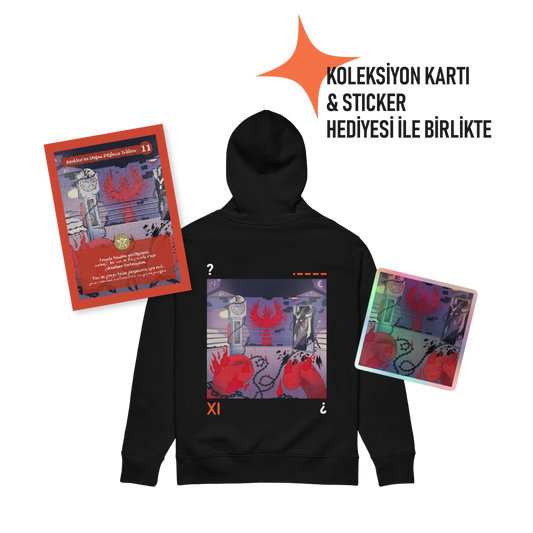 Pamuklu Hoodie | • – – – – /  XI