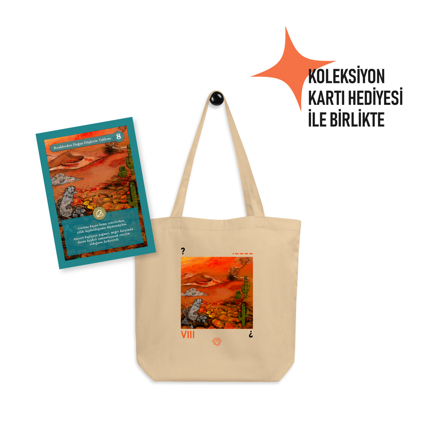 Pamuklu Bez Çanta | • – – – – /  VIII