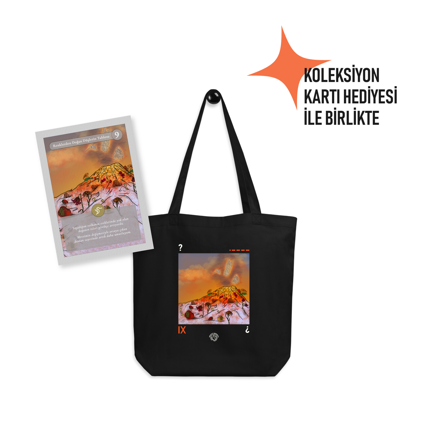 Pamuklu Bez Çanta | • – – – – /  IX