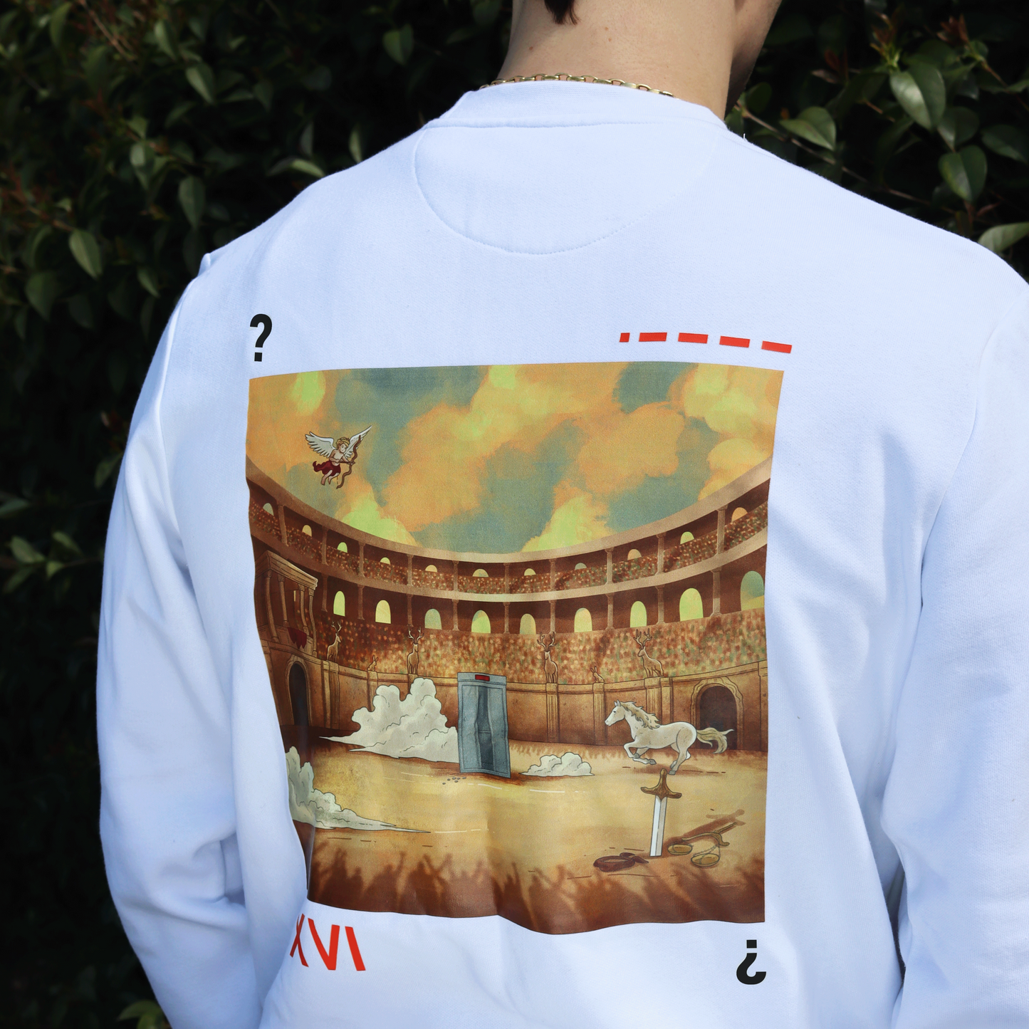 Pamuklu Sweatshirt | • – – – – /  XVI